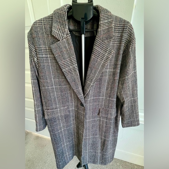 Ovi Jackets & Blazers - Ovi Gray Checkered Blazer Jacket